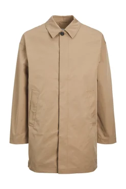 Jack & Jones Gabardina cuello italiano marr&oacute;n Sale