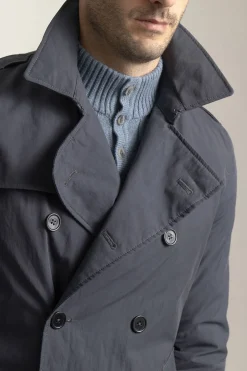 PuroEGO Gabardina impermeable Azul marino Best