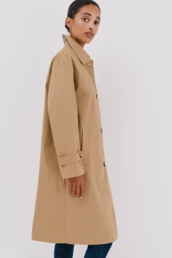 Cortefiel Gabardina larga Beige