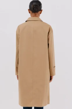 Cortefiel Gabardina larga Beige