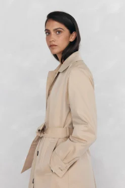 Pedro del Hierro Gabardina larga Beige Best