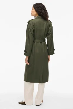 Vila Gabardina larga anudada Kaki New