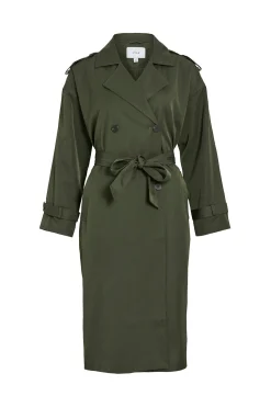 Vila Gabardina larga anudada Kaki New