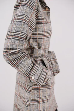 Cortefiel Gabardina satinada capucha desmontable Multicolor