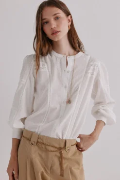 Hoss Intropia Genevieve. Blusa romántica Marfil Hot