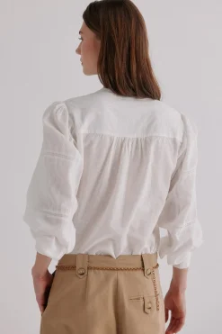 Hoss Intropia Genevieve. Blusa romántica Marfil Hot