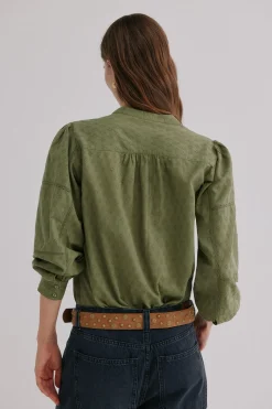 Hoss Intropia Genevieve. Blusa romántica Kaki Online