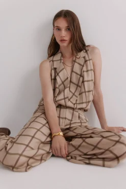 Hoss Intropia Gia. Blusa estampada Marfil Discount