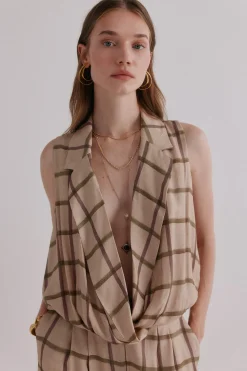 Hoss Intropia Gia. Blusa estampada Marfil Discount