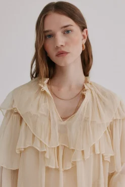 Hoss Intropia Giulia. Blusa romántica Marfil Outlet