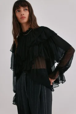 Hoss Intropia Giulia. Blusa romántica Negro Best