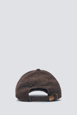 Springfield Gorra beisbolera lanera pata de gallo marr&oacute;n Best