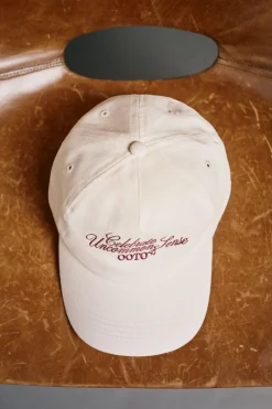 OOTO Gorra visera textil Beige Sale