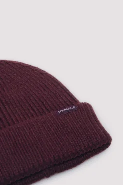 Springfield Gorro beanie básico burdeos Outlet