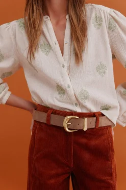 Hoss Intropia Grace. Blusa bordada Marfil New