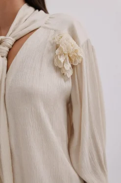 Hoss Intropia Gretel. Blusa lazada Estampado Beige Online