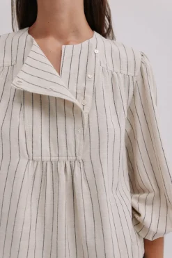Hoss Intropia Griselda. Blusa a rayas Marfil