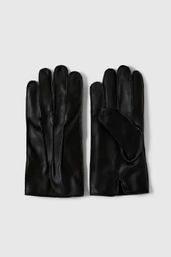Selected Guantes 100% piel bovina Negro Clearance