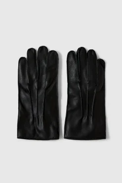 Selected Guantes 100% piel bovina Negro Clearance