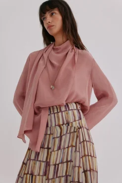 Hoss Intropia Guiada. Blusa con cruce asimétrico Marron Online