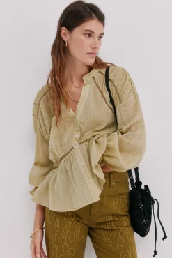 Hoss Intropia Guiomar. Blusa boho Kaki Online