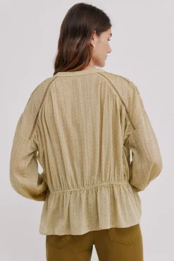 Hoss Intropia Guiomar. Blusa boho Kaki Online