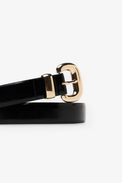 Cortefiel Hebilla hinchada belt Negro Outlet