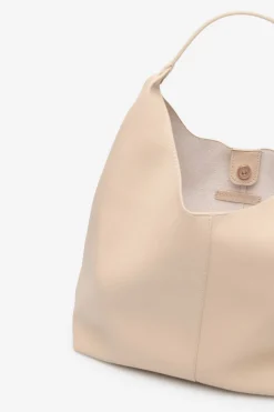 Cortefiel Hobo básico shopping Marfil Clearance