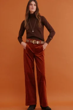 Hoss Intropia Ilse. Jersey cuello vuelto Marron oscuro Outlet