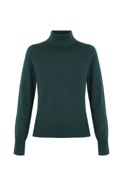 Hoss Intropia Ilse. Jersey cuello vuelto Verde Clearance