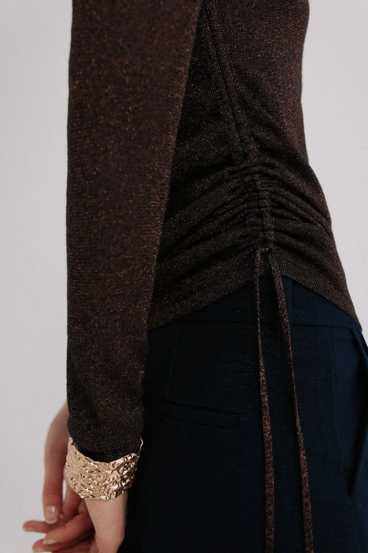 Hoss Intropia Imani. Jersey con frunces Multicolor Discount