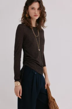 Hoss Intropia Imani. Jersey con frunces Multicolor Discount