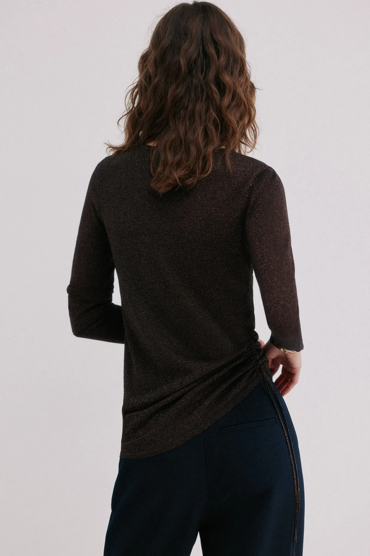 Hoss Intropia Imani. Jersey con frunces Multicolor Discount