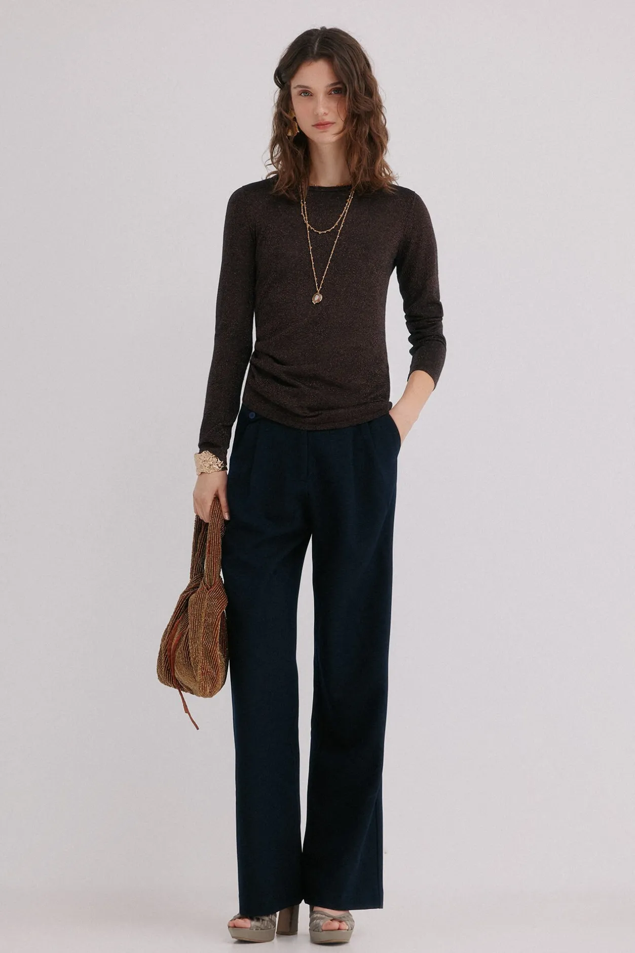 Hoss Intropia Imani. Jersey con frunces Multicolor Discount