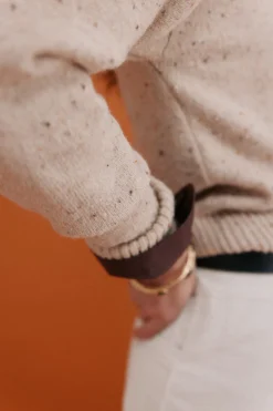 Hoss Intropia Imelda. Jersey jaspeado Beige Outlet