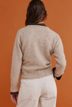 Hoss Intropia Imelda. Jersey jaspeado Beige Outlet