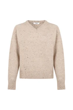 Hoss Intropia Imelda. Jersey jaspeado Beige Outlet