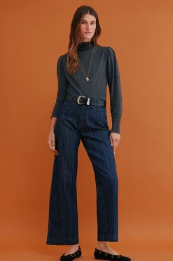 Hoss Intropia Ingrid. Jersey manga larga Gris