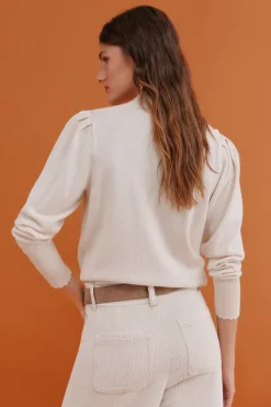 Hoss Intropia Ingrid. Jersey manga larga Beige Sale