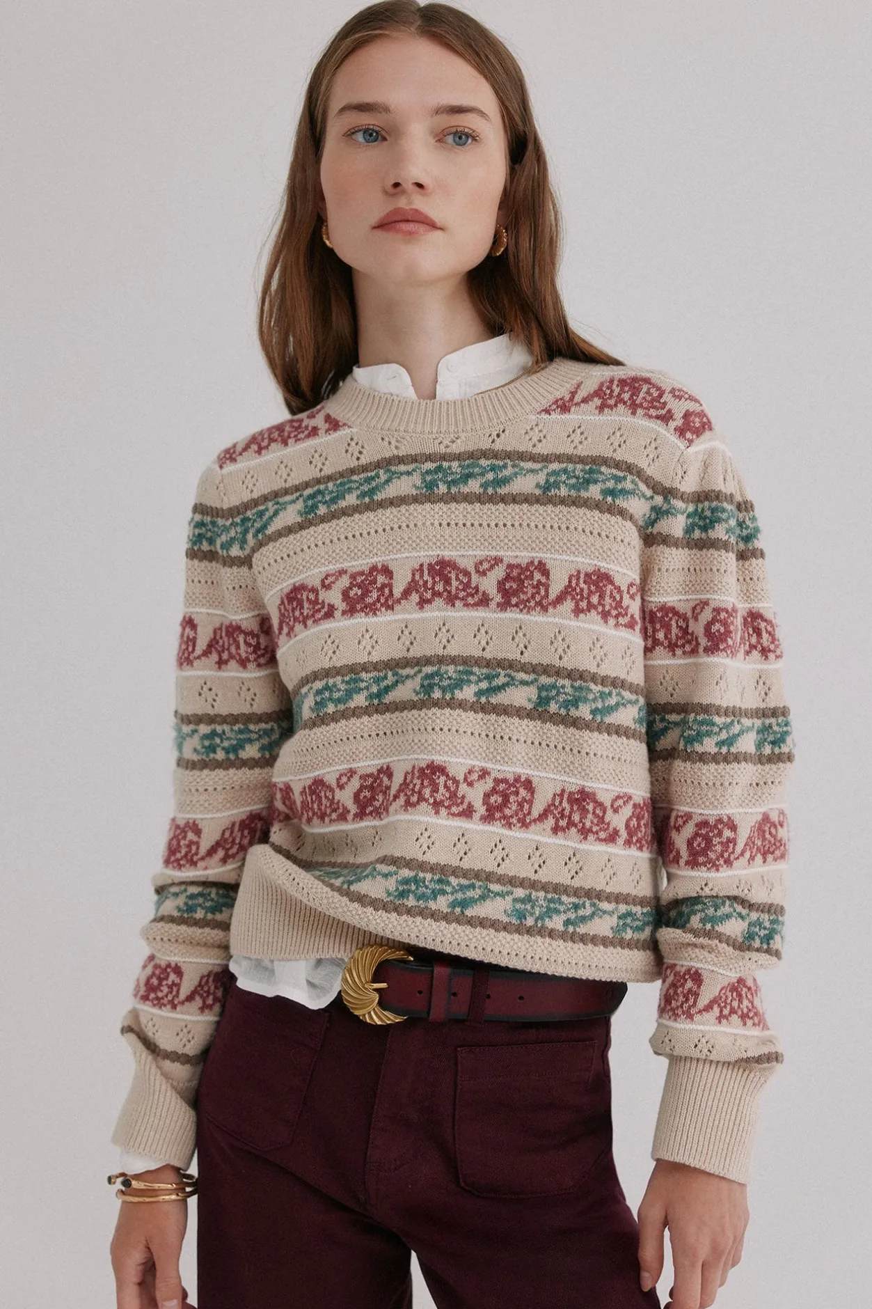 Hoss Intropia Irene. Jersey calado Multicolor Clearance