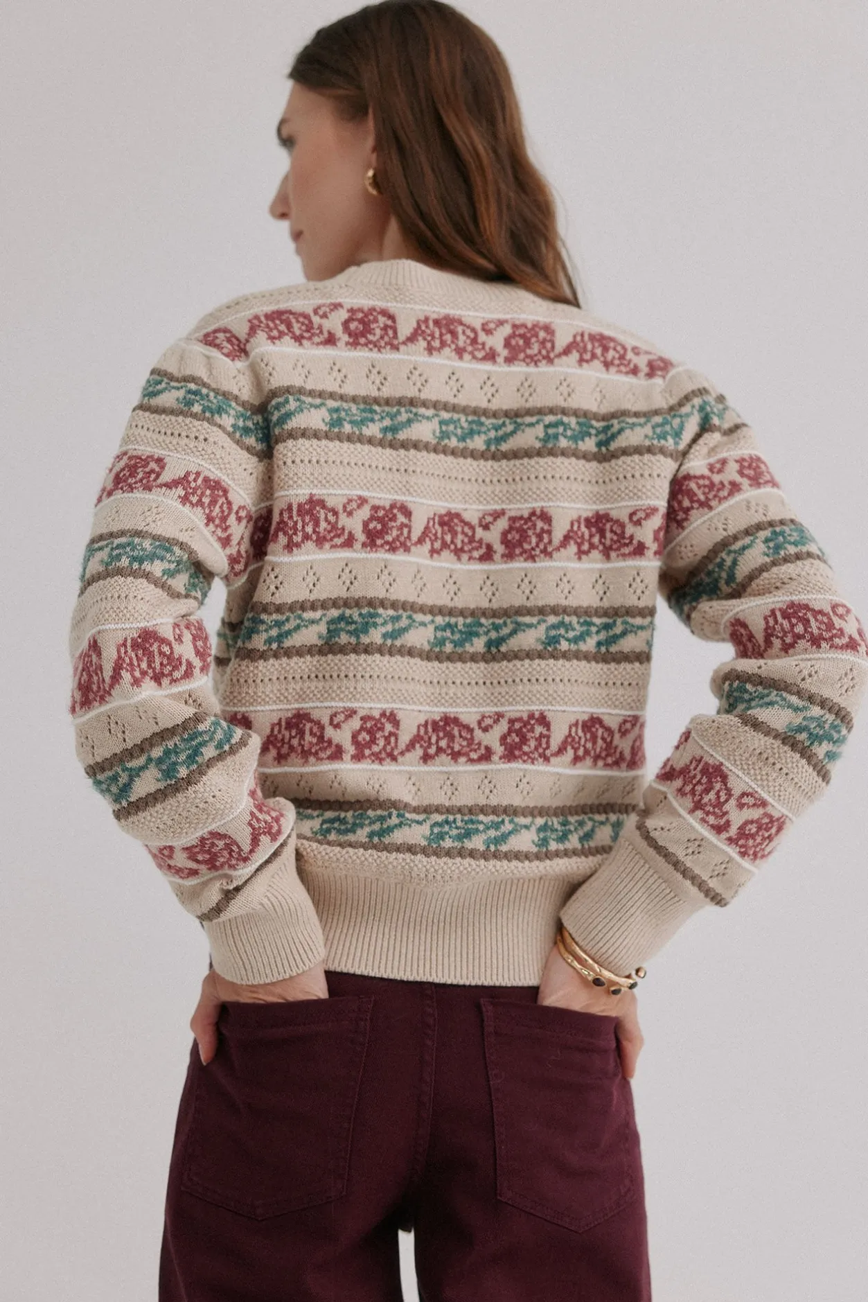 Hoss Intropia Irene. Jersey calado Multicolor Clearance