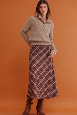 Hoss Intropia Irina. Jersey cuello perkins Beige Sale