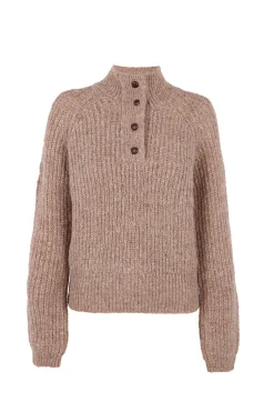 Hoss Intropia Irina. Jersey cuello perkins Beige Sale