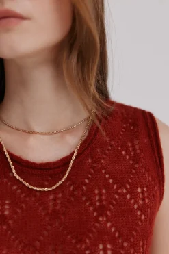 Hoss Intropia Irma. Top calado rojo Clearance