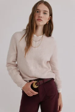 Hoss Intropia Isabella. Jersey calado Beige Online