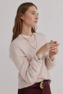 Hoss Intropia Isabella. Jersey calado Beige Online