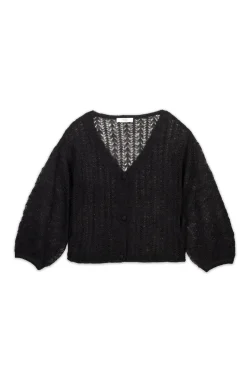 Hoss Intropia Ivy. Cárdigan calado Negro Best