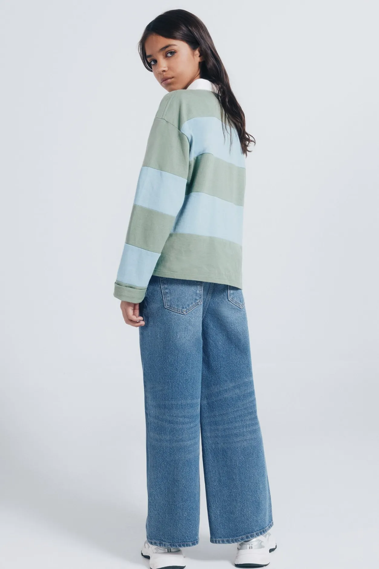 Springfield Kids Jeans denim culotte niña azul