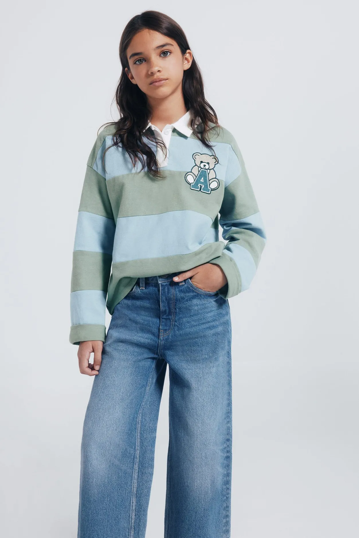 Springfield Kids Jeans denim culotte niña azul