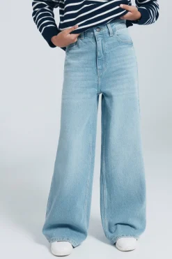 Springfield Kids Jeans denim culotte niña azul New
